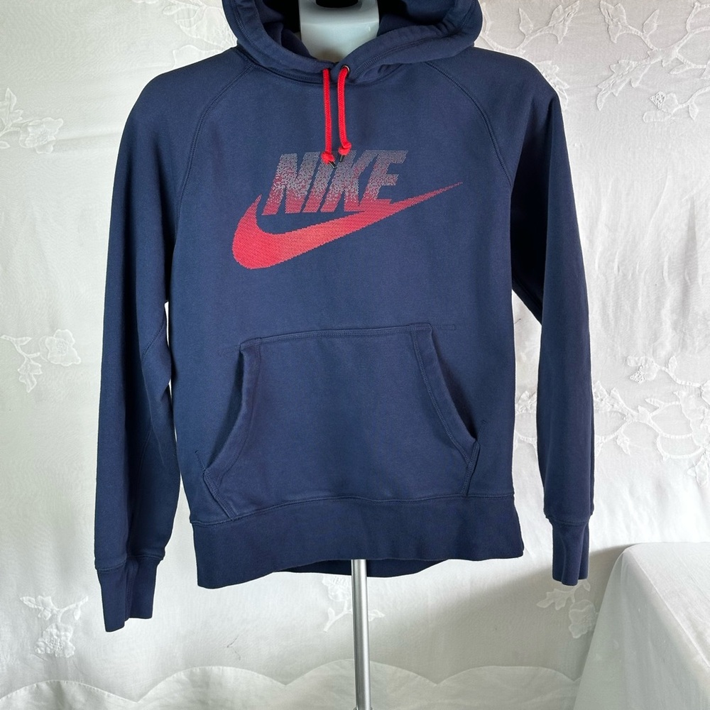 Nike Woman’s Navy Pullover Hoodie Sweatshirt Sportwear, Casual Sz Small P - Picture 10 of 12